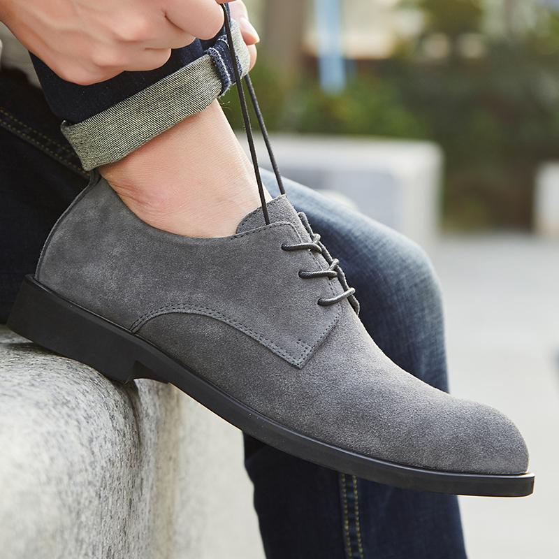 Plus Size Men Flats Suede Leather Men Shoes Comfortable Casual Oxford Shoes For Men Footwear