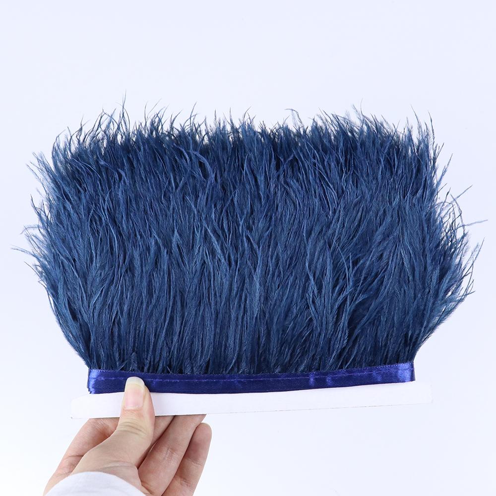 Feather8-15cm Purple Ostrich Feathers Trim 10M Fluffy Feather Fringe for Crafts Wedding Party Decoration Ribbon Dress Clothing Sewing