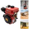 Motor Diesel Monocilíndrico 4 Tempos 196CC 2,2 kW, Motor de 3 HP com Sistema de Partida por Recuo Arrefecido a Ar Motor Diesel