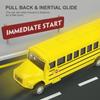 Simulation Alloy School Bus Inertia Toys Car Model Pull Back Car Interactive Toys Car Collection Educational Boy Gifts