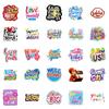 50 Healing Sunshine Upward English Phrases Premium Stickers PP Material Waterproof Decorative Stickers