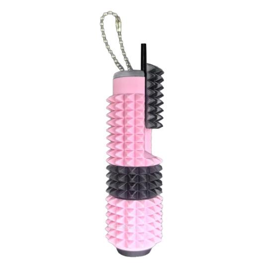 

5-in-1 Spiked Roller Toy 3D Printed Spiky Pain Stim Keychain Pocket Mini Sensory Fidget Toy for Anxiety Stress Relief