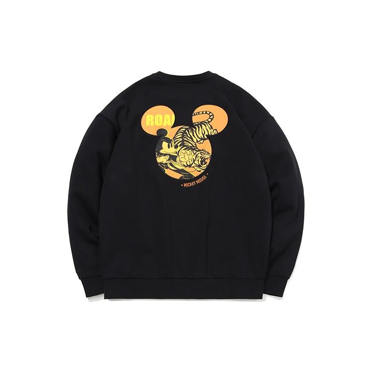 Li-Ning x Disney Crossover Round Neck Pullover Black Yellow Unisex AWDQB76-3 S