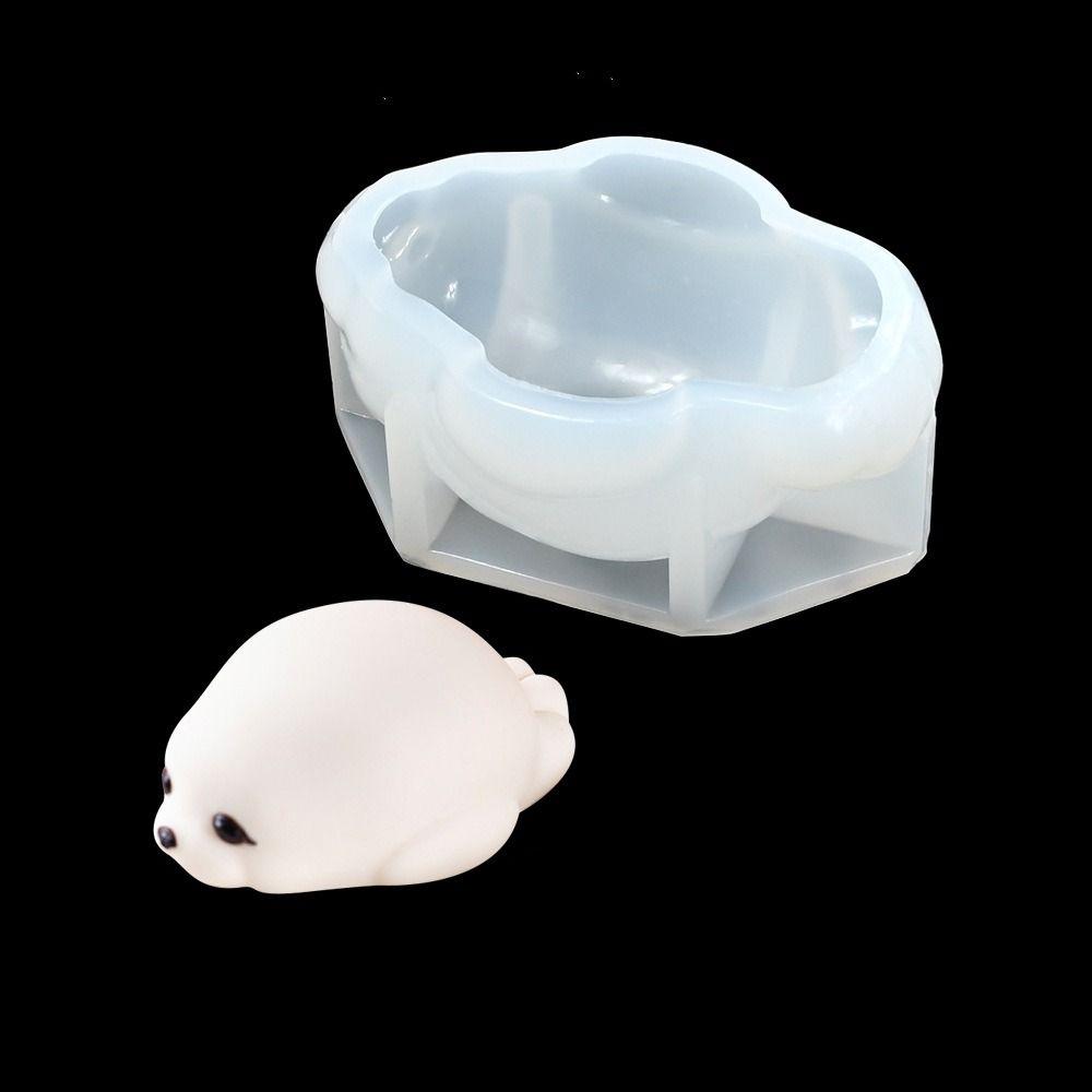 Cute Animal Shape Dessert Baking Mold Lovely Clear Puddings Mould  Desktop Decoration