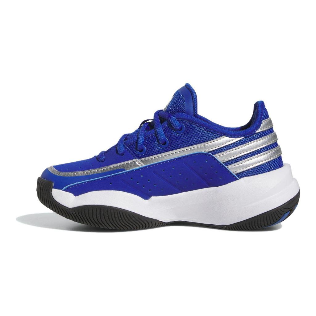 Adidas Front Court Comfortable Shock Absorbing Durable Low Top Kids Basketball Shoes Kids Basketball Shoes Blue ID6195