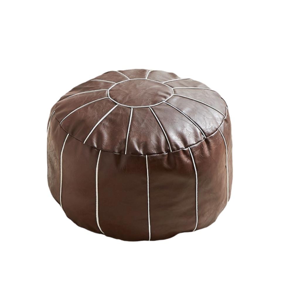 Kürbisförmiger Fußhocker Sitzsack Ungefüllte Pouf Kissenhülle Kleideraufbewahrungstaschen Fußstütze
