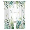 Aquarell Eukalyptus Blätter Bauernhof Gardinen für Wohnzimmer Schlafzimmer Tüll Vorhang für Küche Voile Vorhang Blindplatten