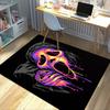 Scream Mask Horror Art Carpet For Playroom Bedroom Living Room Sofa Home Decorkids Game Area Rug Nonslip Floor Mat
