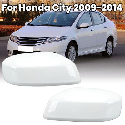 Rückspiegel-Türspiegel-Abdeckkappe Für Honda City 2009 2010 2011 2012 2013 2014 Weiße Seitenflügelspiegel-Abdeckkappe Autozubehör