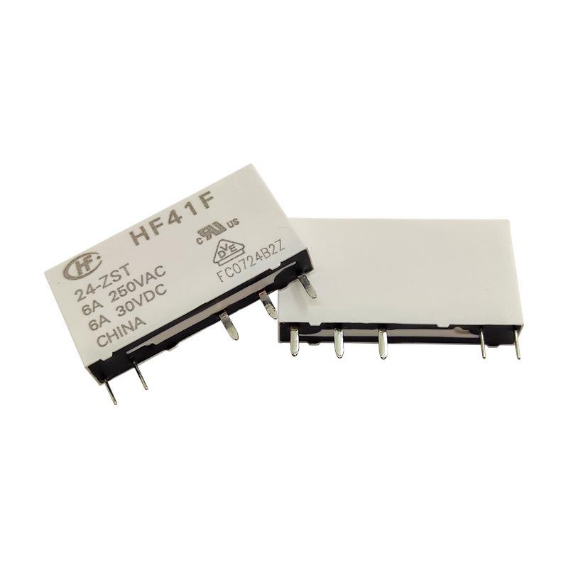 HF41F Series Power Relay: 5V, 12V, 24V, Normally Open, 4 Pins, 6A