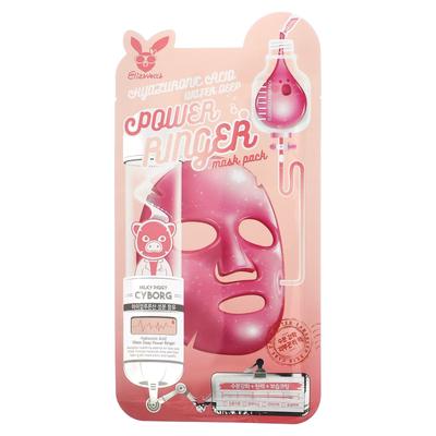 Elizavecca, Milky Piggy Cyborg, Hyaluronic Acid Water Deep Power Ringer Beauty Mask Pack, 1 Sheet Mask, 0.78 Fl Oz (23 Ml)