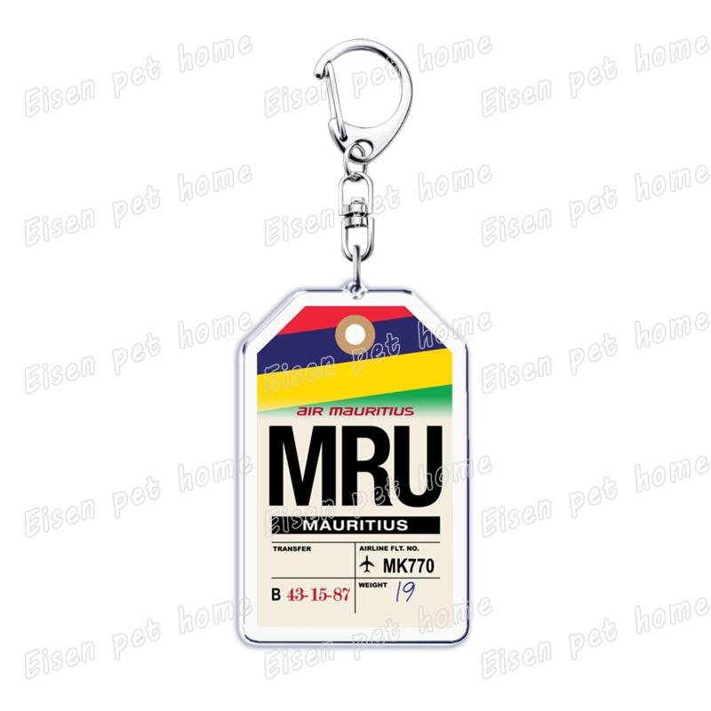 Plane Ticket Koffer Keyrings for Accessories Bag Key Chain Ring Jewelry Fans Gifts Travel Country Label Keychain Llaveros