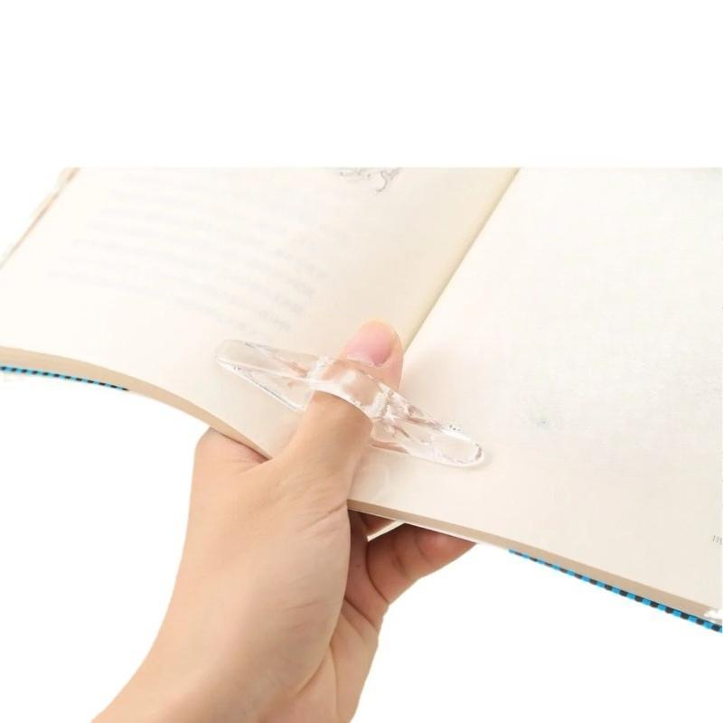 Thumb Book Support Acrylic Reading Book Page Finger Support Holder Bookmark Easy To Open Books Reading Assistant Tool