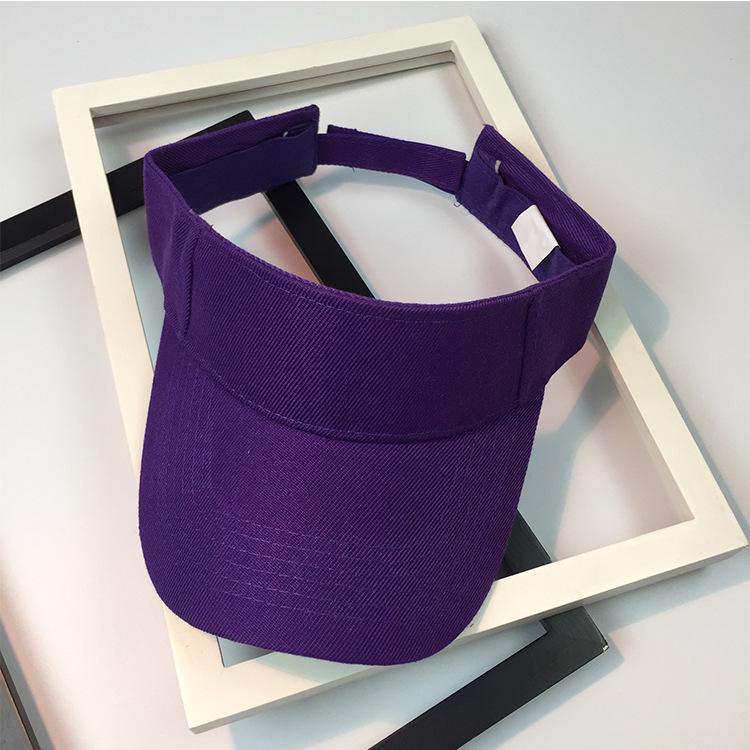 Korean Women's Quick-Dry Sports Visor: Solid Color, Sun Protection for Summer