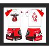 Kids Youth Boxing Training Set Short Sleeve Top Pants Martial Arts Uniform Camo Design Gym Practice