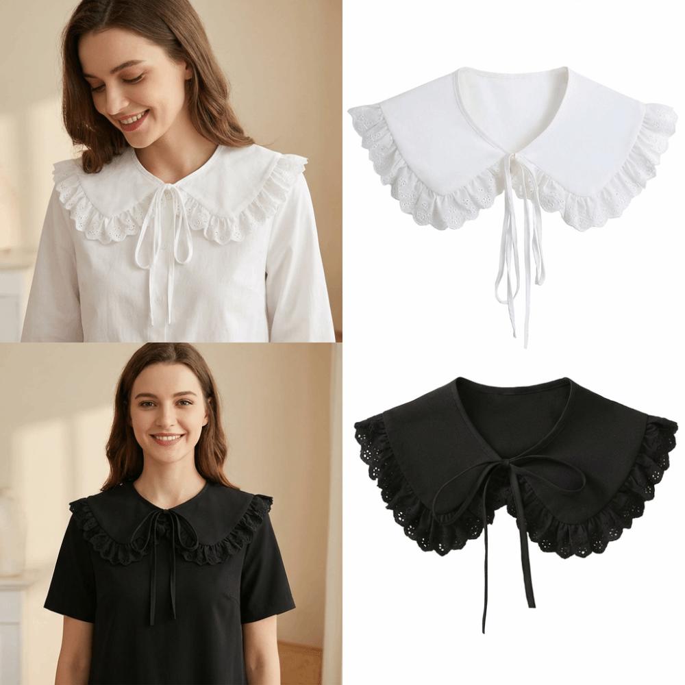 Simple Elegant Lace False Collar Adjustable Sweet Detachable Collar Soft Comfortable Decorative Lace Neckline All Matching