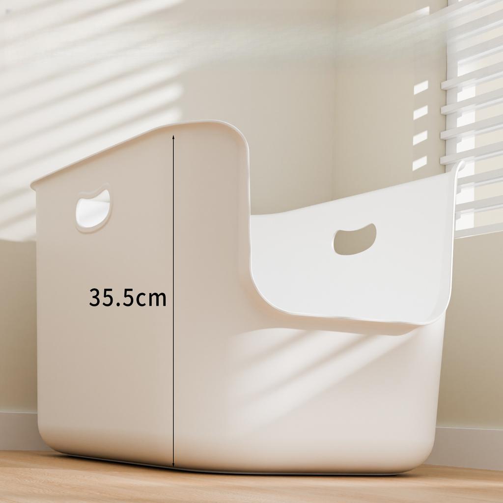 Open Cat Litter Box Extra Large Anti-Splash Cat Toilet Thickened and Deepened Giant Cat Litter Box