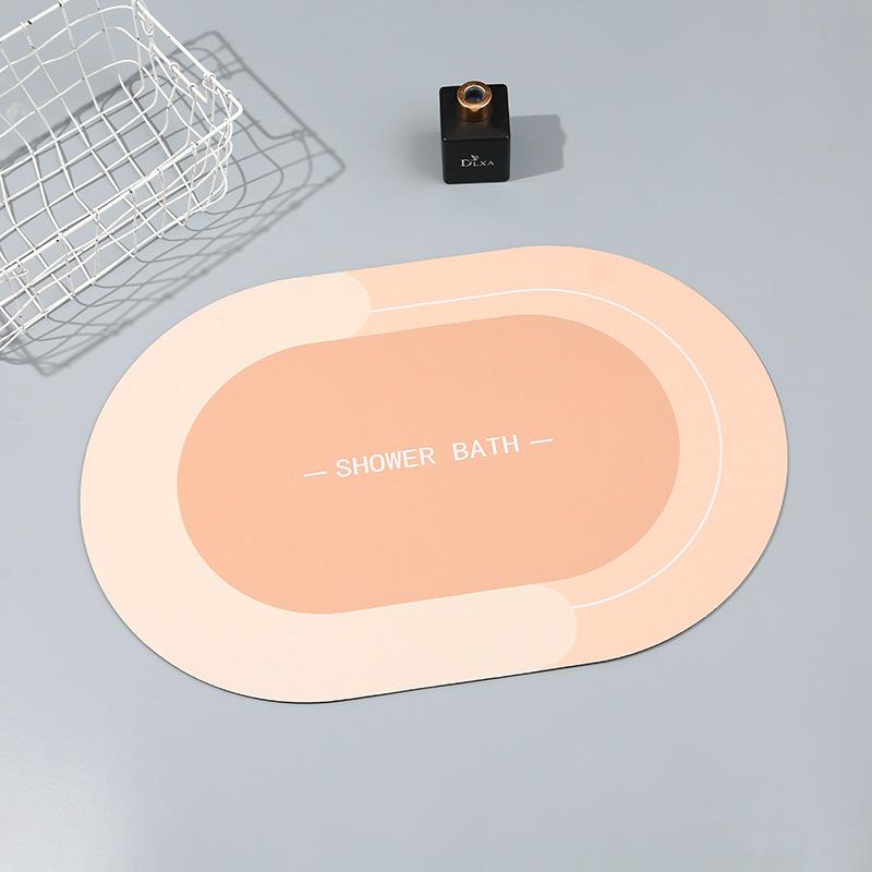 Nordic Minimalist Style Kitchen Floor Mat Bathroom Bathroom Door Mat Entry Door Mat Resistant To Dirty Diatom Mud Foot Mat