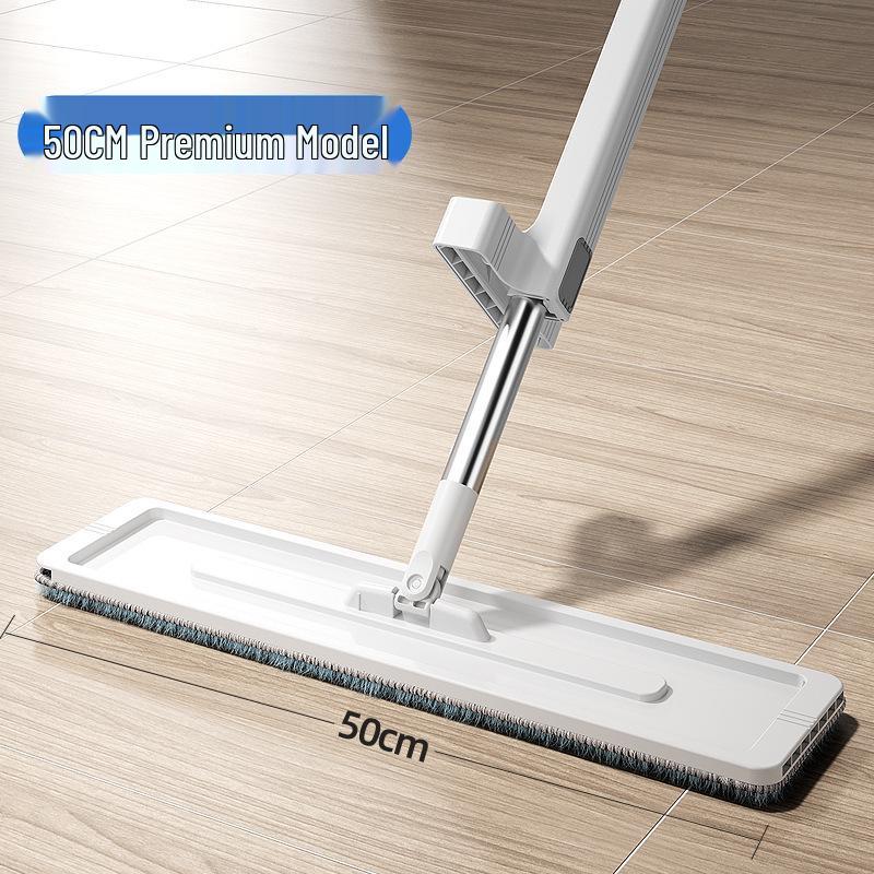 Σφουγγαρίστρα Χωρίς Χέρια με Κάδο - Τεμπέλικο Καθάρισμα Δαπέδου, Αναδιπλούμενη Επίπεδη Σφουγγαρίστρα, Καθαρισμός με Ένα Πέρασμα, Δεν Χρειάζεται Πλύσιμο