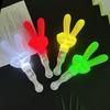 Renkli Işıklı Çubuk Barış İşareti Şeklinde Yanıp Sönen Işıklı Çubuklar 3 Aydınlatma Modu ile Partiler Konser Kutlamaları için Işıklı Asa Çubukları