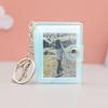 Mini Photo Album Keychain 5x3.5cm 2 Inch Photo Album Transparent Album Binder With 24 Pockets For Kids Wallet Backpack