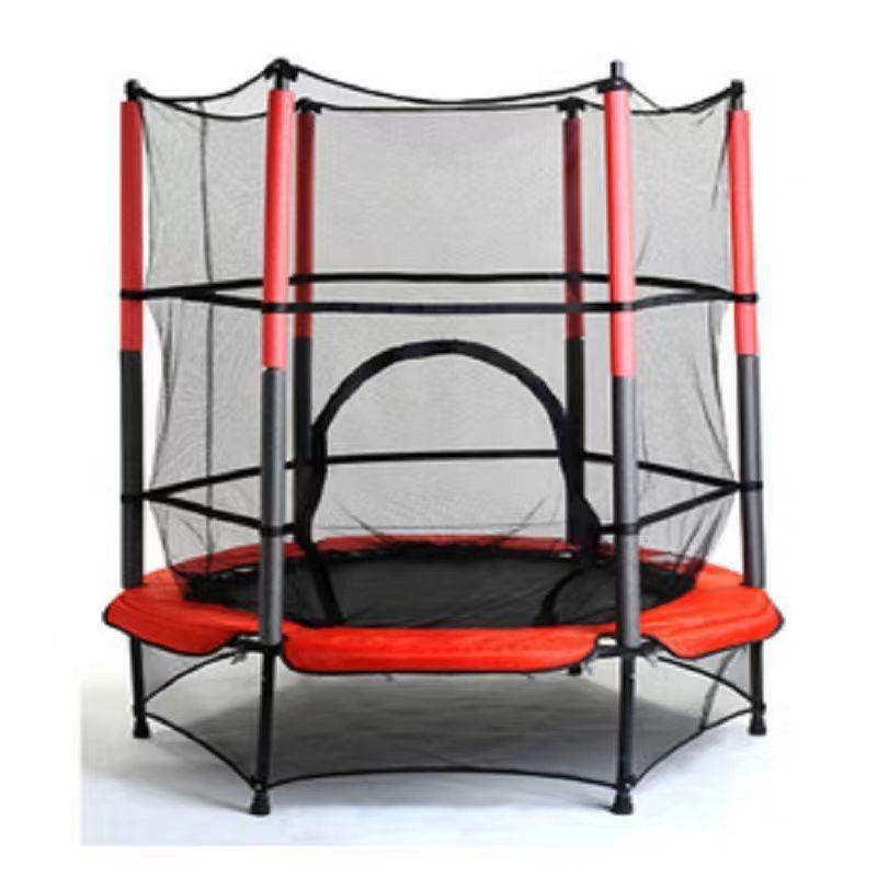 Indoor Trampoline for Kids & Adults with Safety Net - Fitness & Play Bouncing Bed