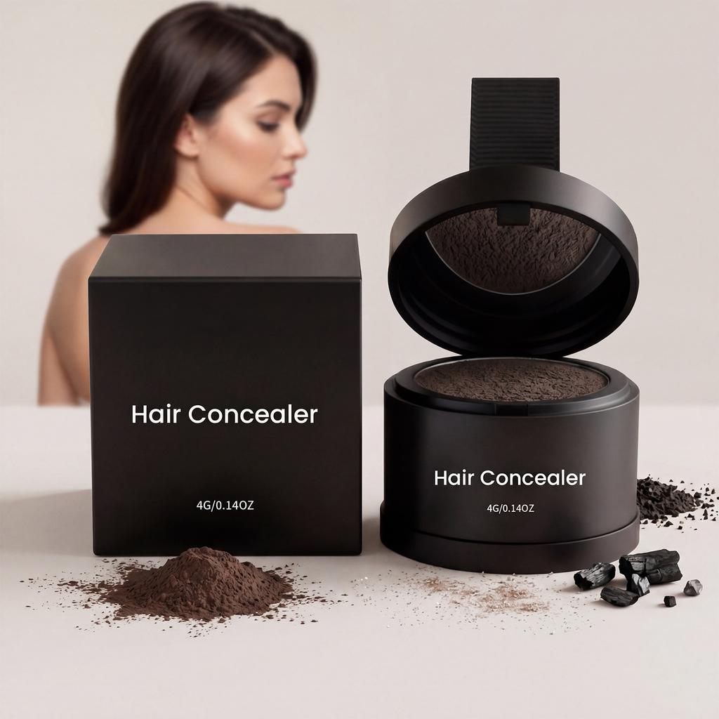 Hair Concealer for Hairline and Sideburns Coverage Natural Finish Lightweight Formula Easy Application Suitable for Hair Care and Styling 4g