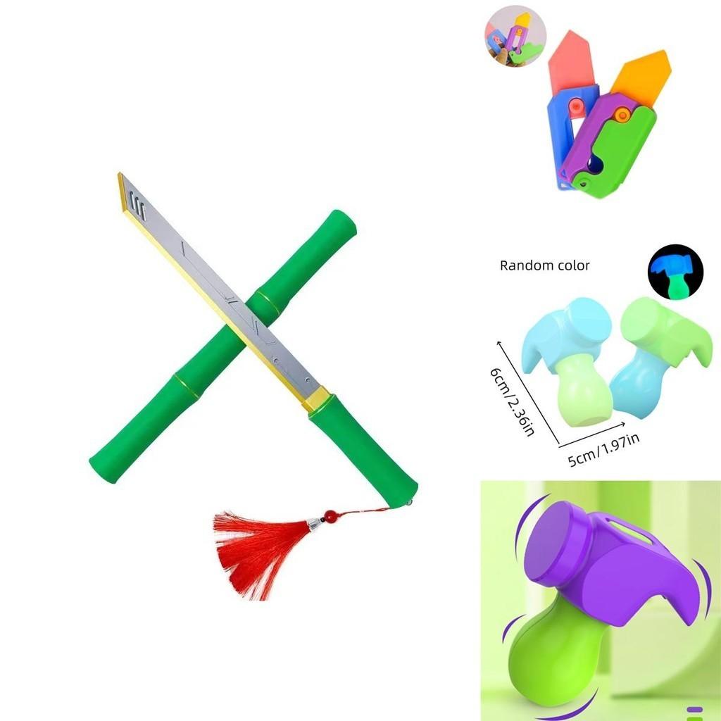 Gravity Carrot Knife With 3d Design Glowing Butterfly Knife Flashy Printed Carrot Knife And Night Light Carrot Knife