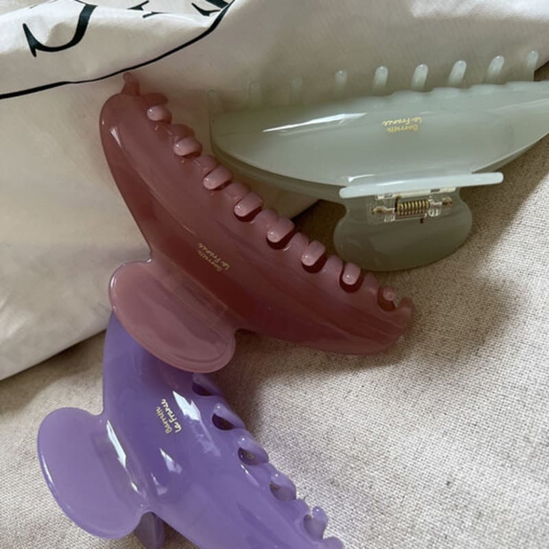 

mosxe Pastel hair-clip (3color) purple