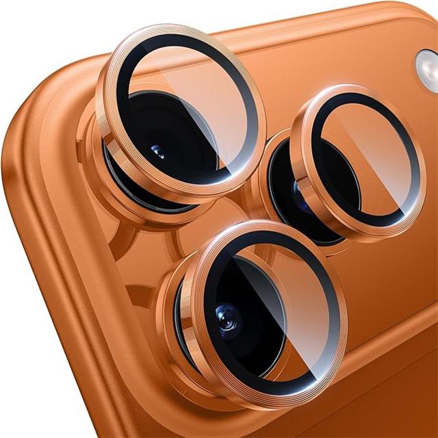 Camera Lens Protector For iPhone 17 16 15 14 13 12 11 Pro Max 16 Plus Metal Ring Lens Glass For iphone 17 16 Pro Max Accessories
