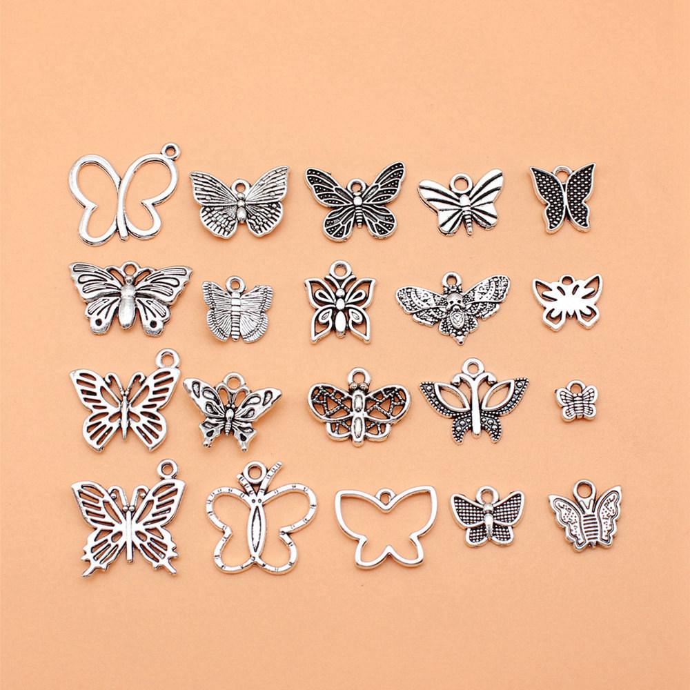 1 Set Mix Libel Bedels Vogel Hangers Voor Sieraden Maken Met Insectenthema
