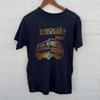 Camiseta de Banda Beastie Boys de los 90 Azul Marino Manga Corta Unisex Tee Nh21114