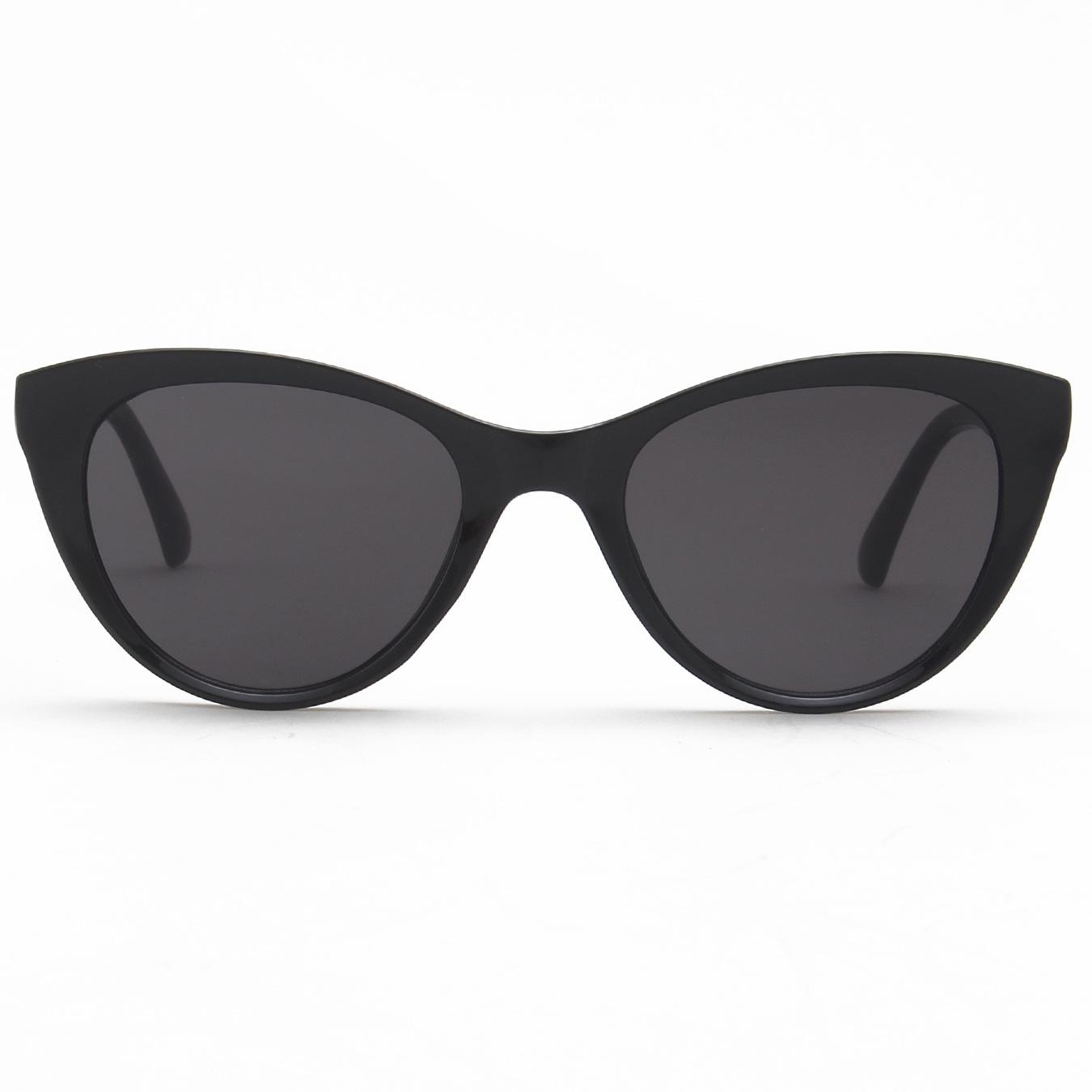 2026 Vintage Cat Eye Sunglasses for Women Men White Brown Lens Trendy Ins Style Fashion Personality Sun Glasses PC&black