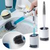 Recharge de Détergent Brosse de Toilette Rechargeable Murale Manche Long Brosse en Silicone TPR pour Outils de Nettoyage d'Angle Accessoires de Salle de Bain
