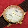 HAND-WINDING SWISS MONTINE 17-JEWELS MENS SILVER DIAL WRIST WATCH A421129-2
