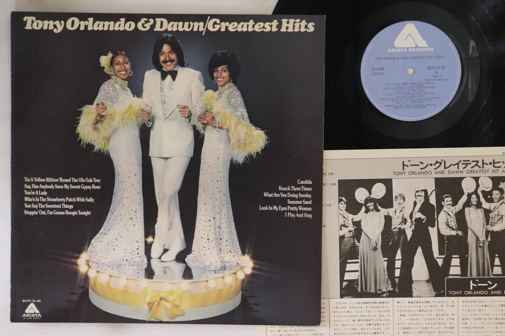 LP Record TONY ORLANDO, DAWN - Greatest Hits BLPO18AR ARISTA 1975 Japan Rock Used