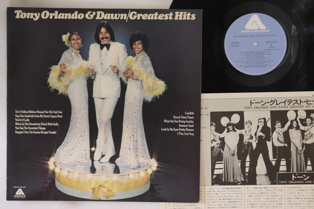 

LP Record TONY ORLANDO, DAWN - Greatest Hits BLPO18AR ARISTA 1975 Japan Rock