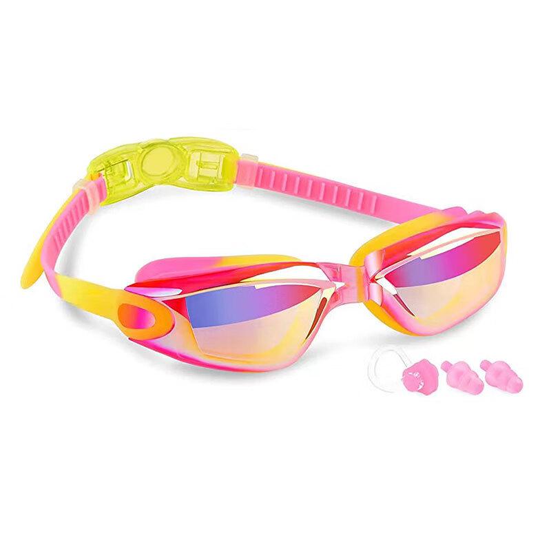 Kids HD Swimming Goggles with Nose Clip & Earplugs