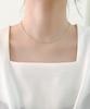 Alleun Silver 925 Ginger Oval Chain Necklace