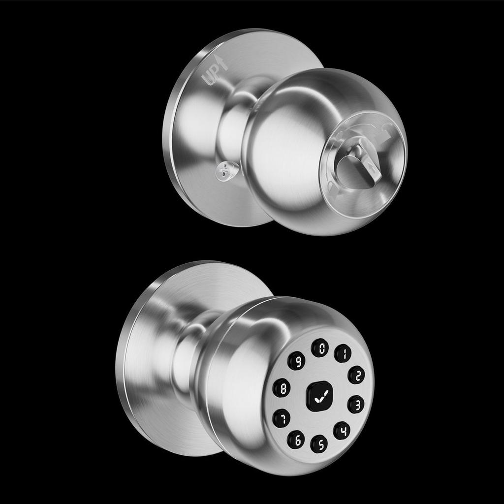 Serrure de porte sans clé Serrure électronique de porte Bouton de porte à code intelligent Serrure de porte intelligente avec clavier pour maison, appartement, bureaux