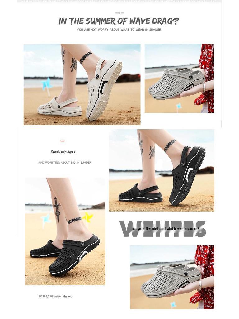 Herren Trendige EVA Sommersandalen: Step-On-Comfort Hausschuhe für drinnen und draußen