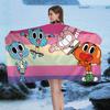 Das A_Erstaunlich Lustige W-Welt G-Gumball Zeichentrick Strandtuch Niedlich Kawaii Zimmerdeko Bad Mädchen Kinder Hand Für Badezimmer Dusche