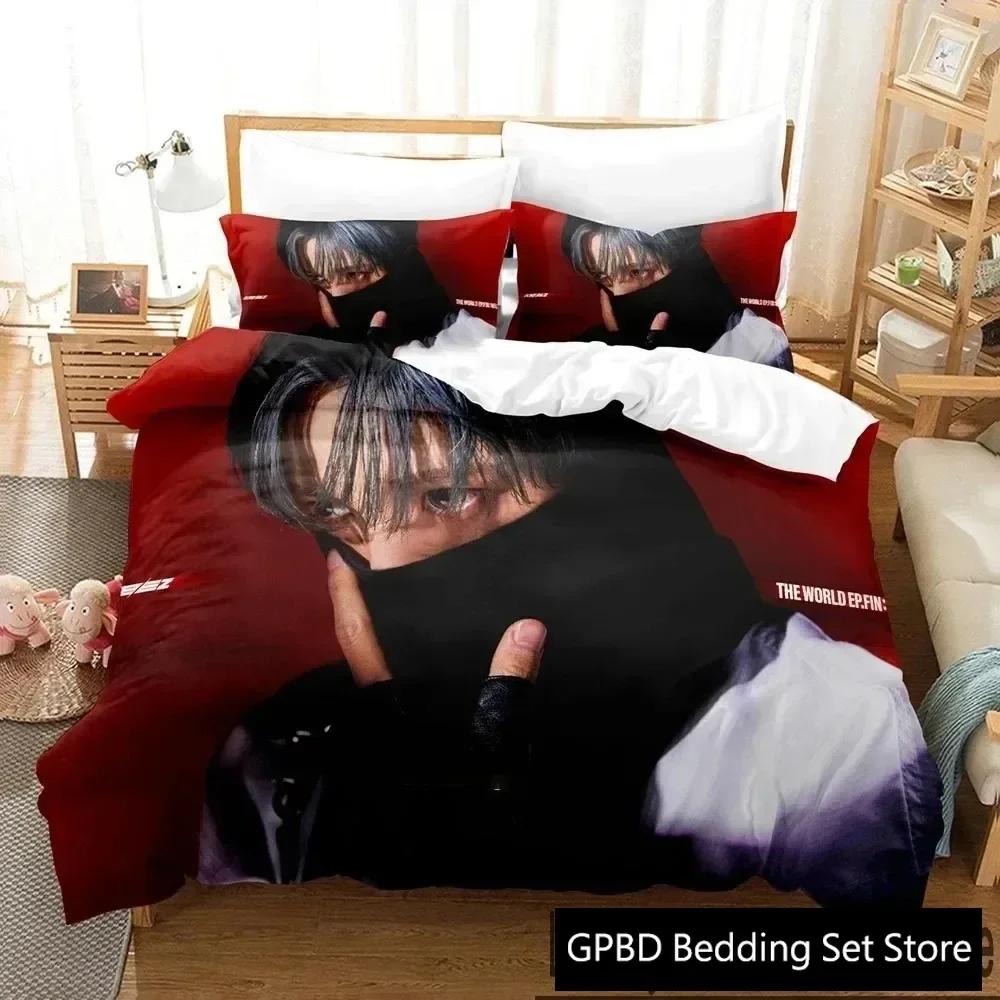 Luxury New 3D Print The World Ep.Fin Will Ateez Bedding Set Duvet Cover Bed Set Quilt Cover Pillowcase Queen Boys Adult Bedding