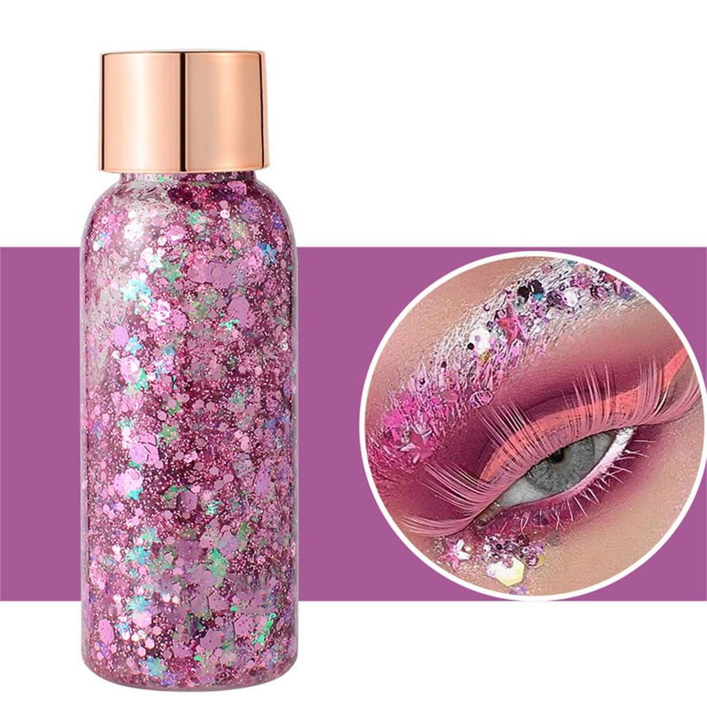 Body Glitter Gel Face Glitters Body Gel Sequins Tekuté oční stíny Chunky Glitter