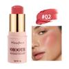 3 In 1 Three Dimensional Blusher Stick Long Lasting Waterproof   Matte Blush Eyeshadow Lip Universal