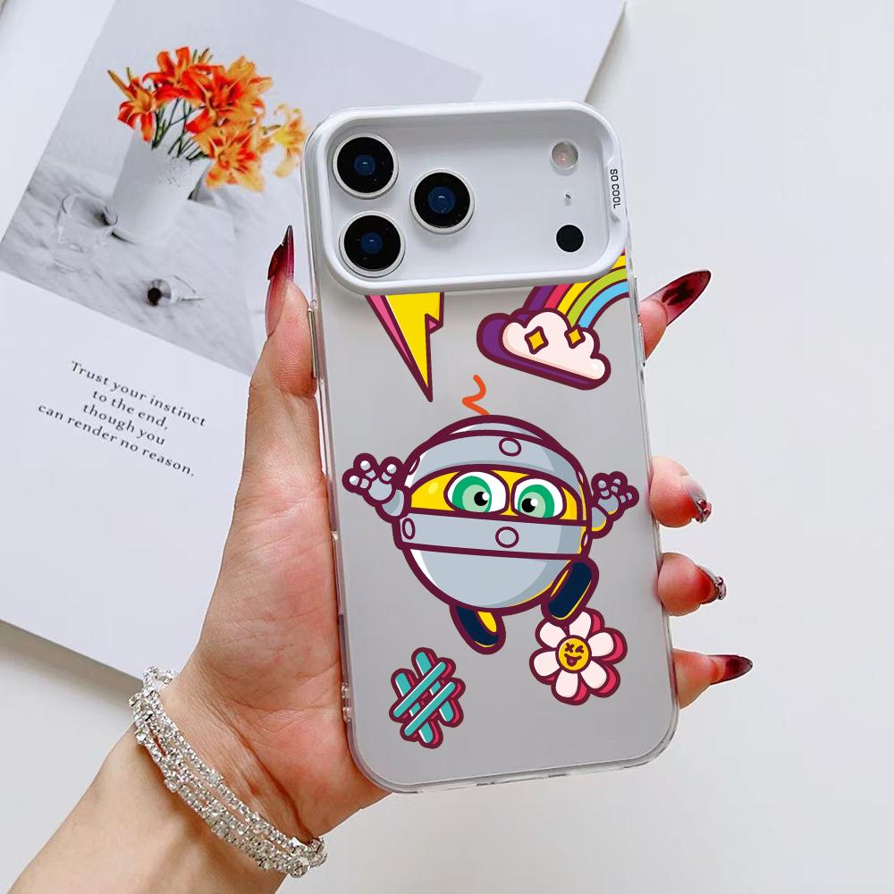 Cute G-Gogoriki K-Kikoriki Phone Case For iPhone 17 16 15 14 13 12 11 Pro Max Air Matte Laser Aurora Shockproof Funda
