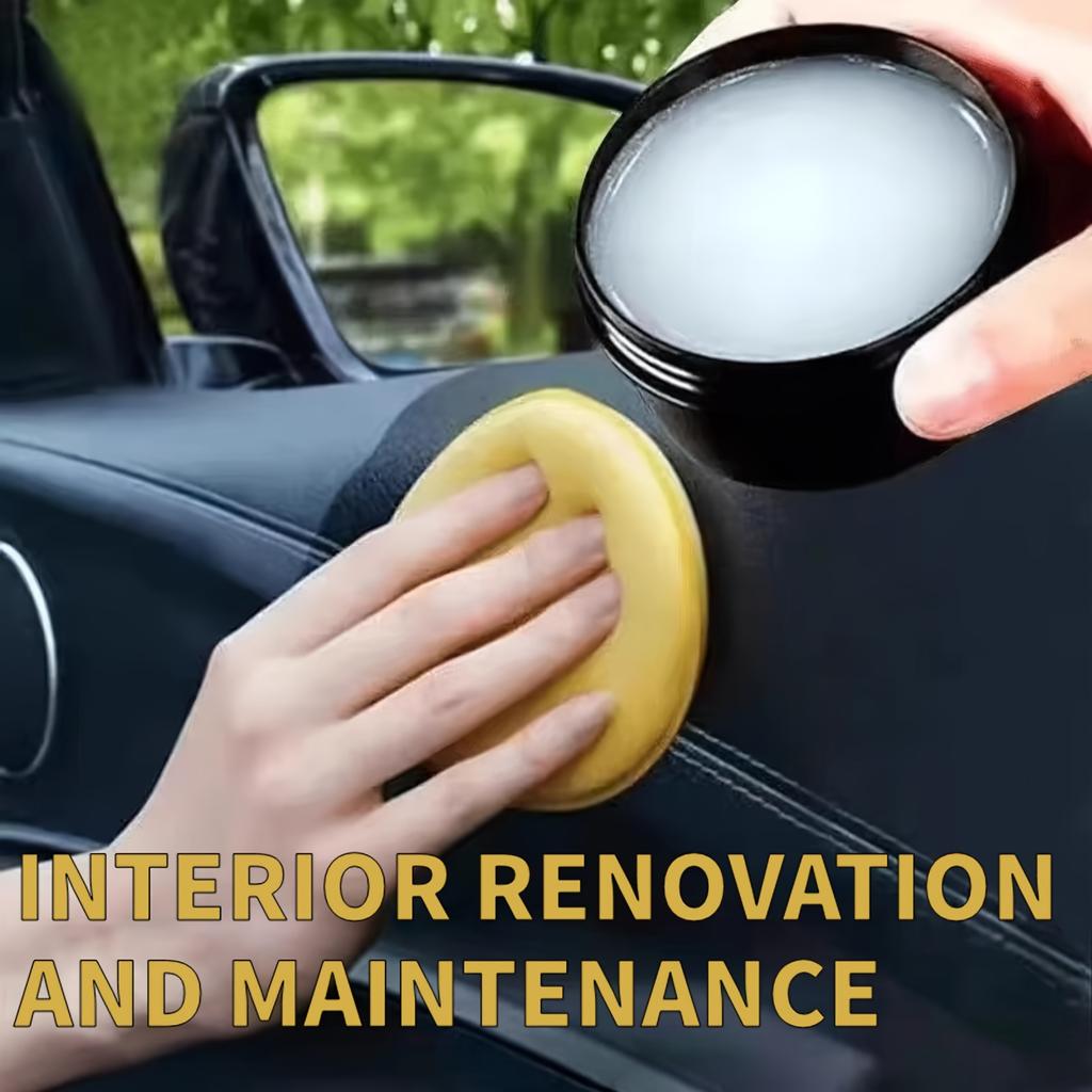 YHOPE Automotive Interior Wax - Leather Care Scratch Resistant - All Model Universal Solid Wax