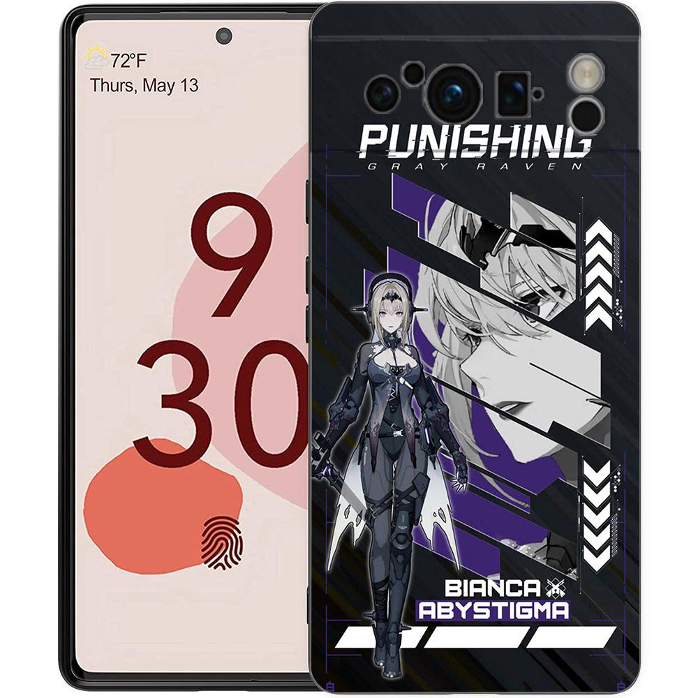 Punishing Gray Raven Anime Telefondeksel For Google Pixel 8 A 7 6 Pro 6A 5G Svart Mykt Støtsikkert Bakdeksel Silikonskall Coque