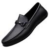 Men's business leather shoes, leather casual soft-soled soft-sided Doudou shoes, breathable one-pedal men's trend