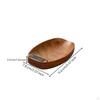 Wood-Grain Tea Scale with Scoop Oval Touch-Control Electronic Weighing